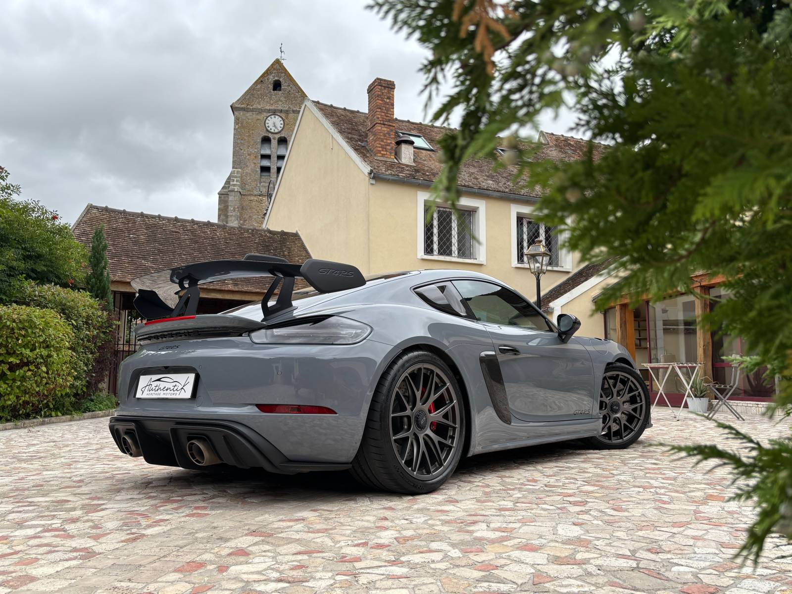 PORSCHE 718 CAYMAN GT4 RS 4.0 500ch PDK 2022 Gris Arctique