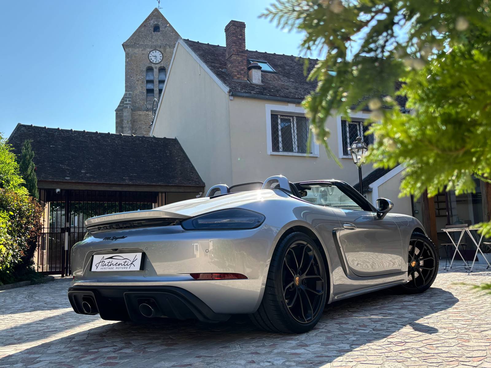 PORSCHE 718 SPYDER 4.0 420ch 2020 Gris Argent GT