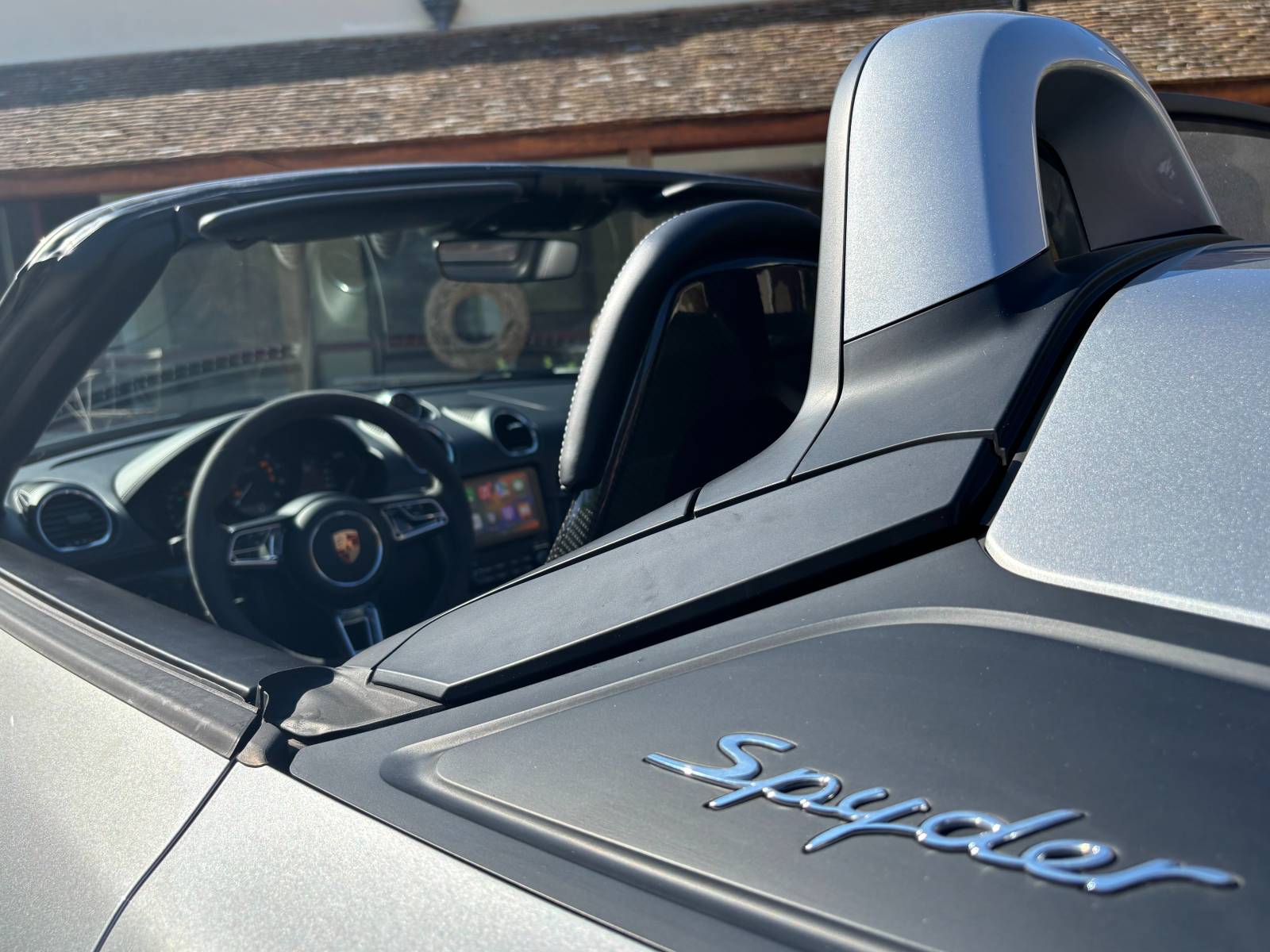 PORSCHE 718 SPYDER 4.0 420ch 2020 Gris Argent GT